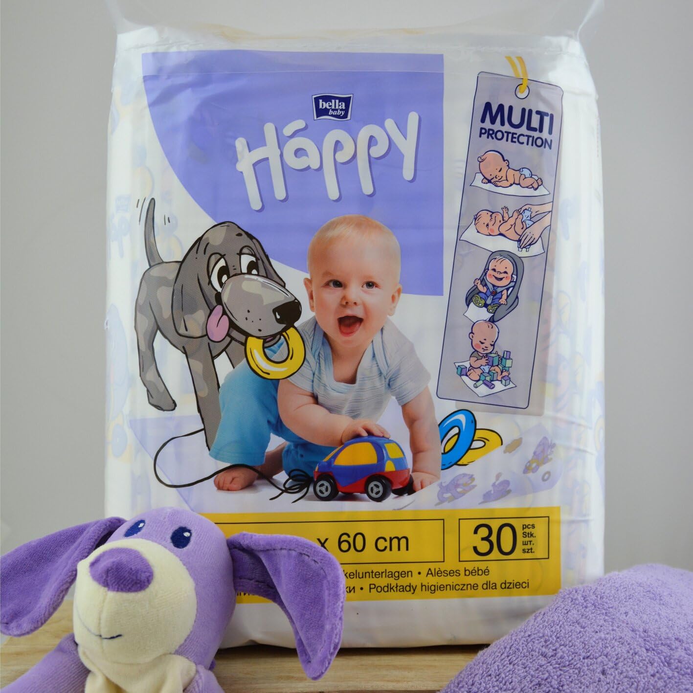 bella-baby-happy-wickelunterlagen-60x60-cm-60-st-ck-wasserdicht image 6