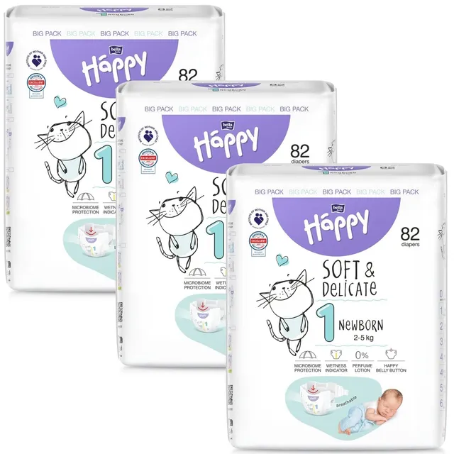 bella-baby-happy-windeln-gr-1-newborn-2-5kg-246-st-ck-sanft image 1