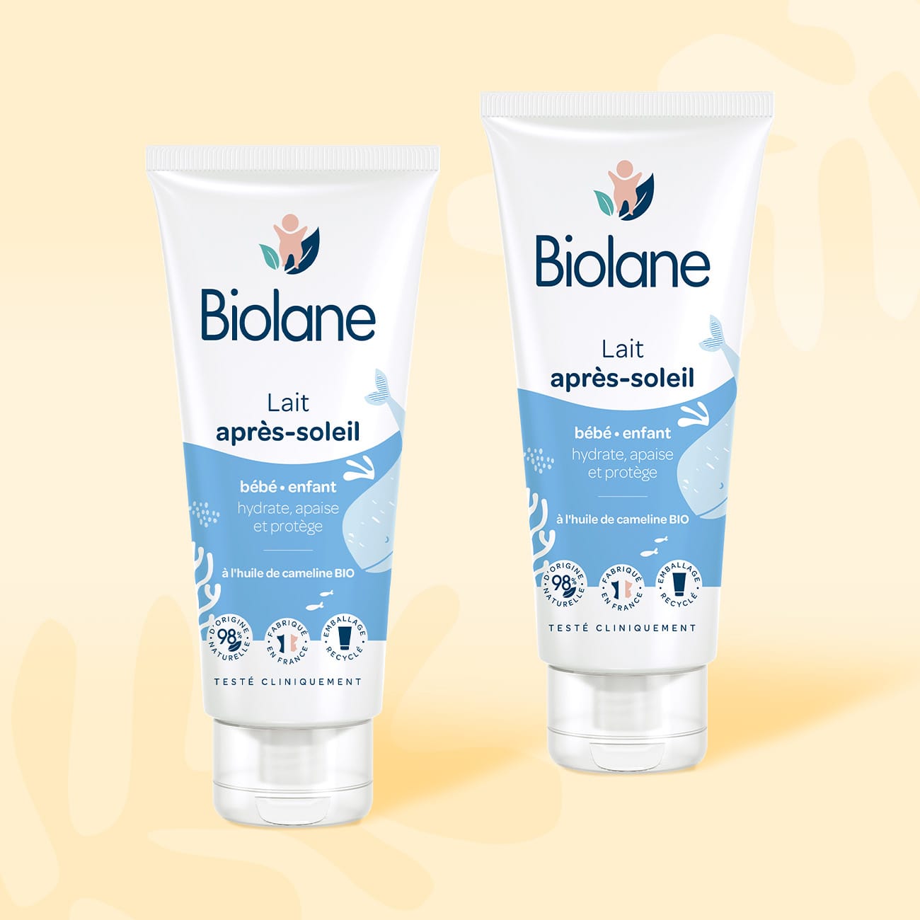 biolane-after-sun-milch-baby-2er-pack-beruhigend image 1