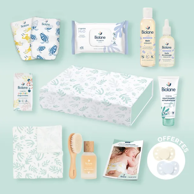 biolane-geschenkset-geburt-baby-pflegeset-mit-schnuller image 1