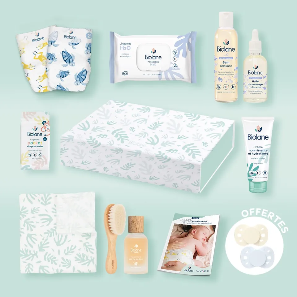 biolane-geschenkset-geburt-baby-pflegeset-mit-schnuller image 1