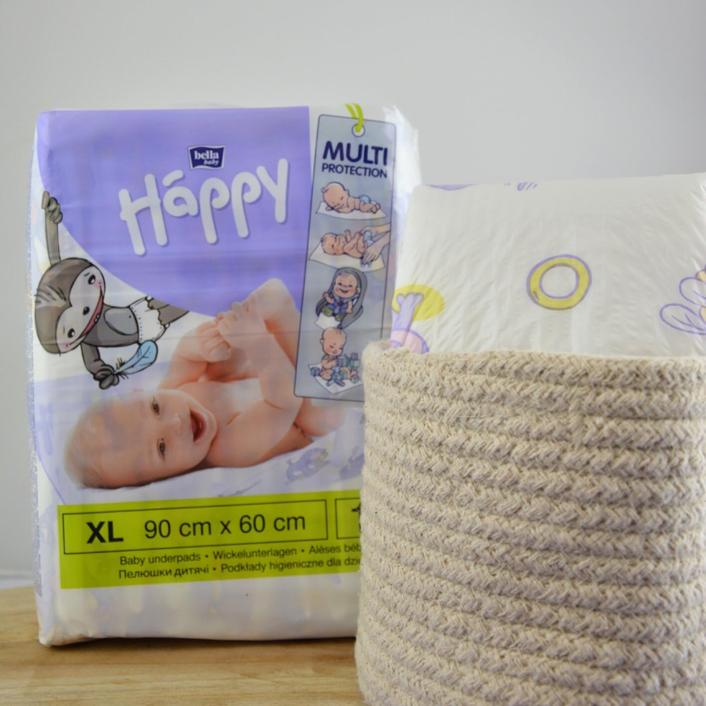 bella-baby-happy-wickelunterlagen-xl-90x60-wasserdicht-40-st-ck image 3