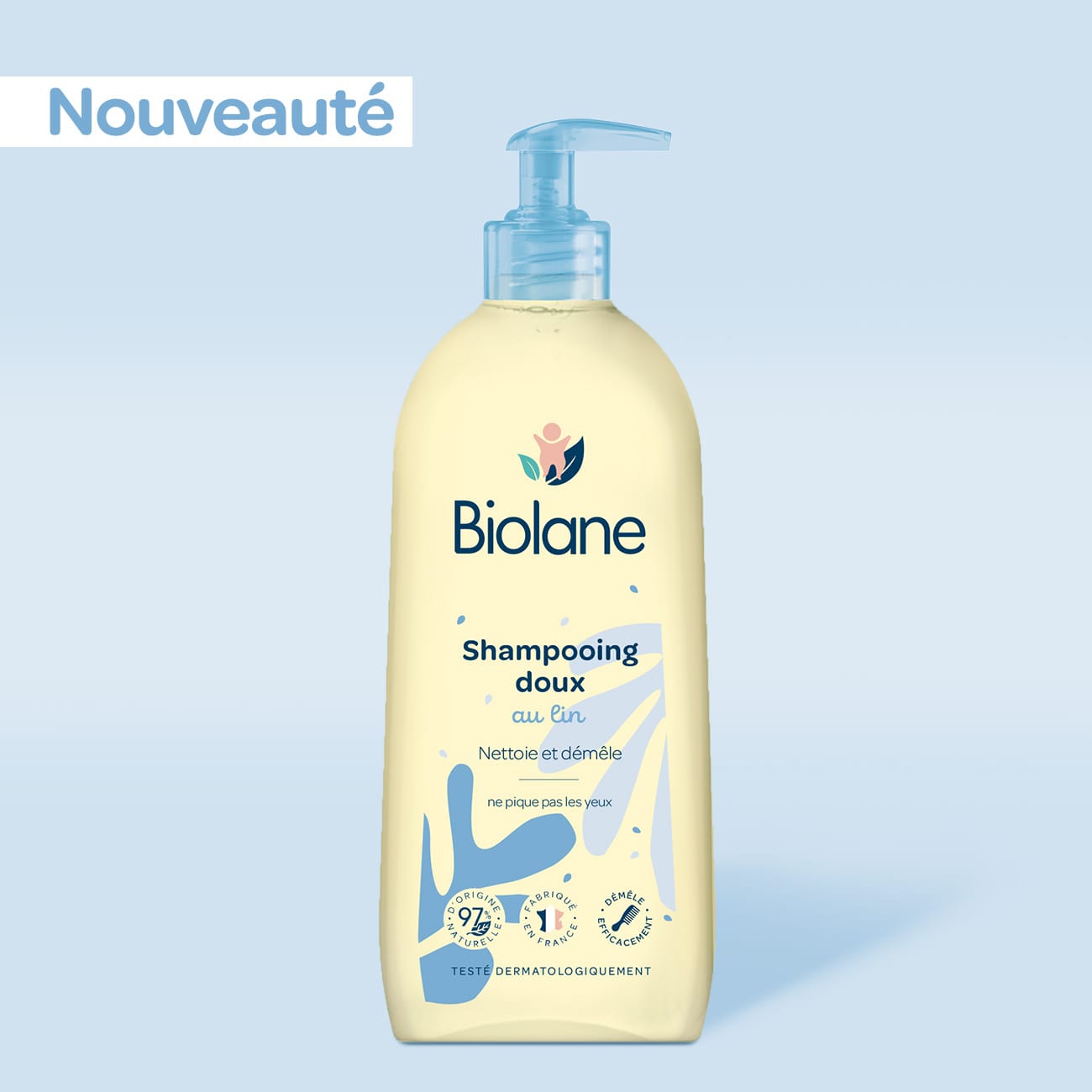 biolane-shampooing-doux-babyshampoo-350-ml-lein-mild image 1