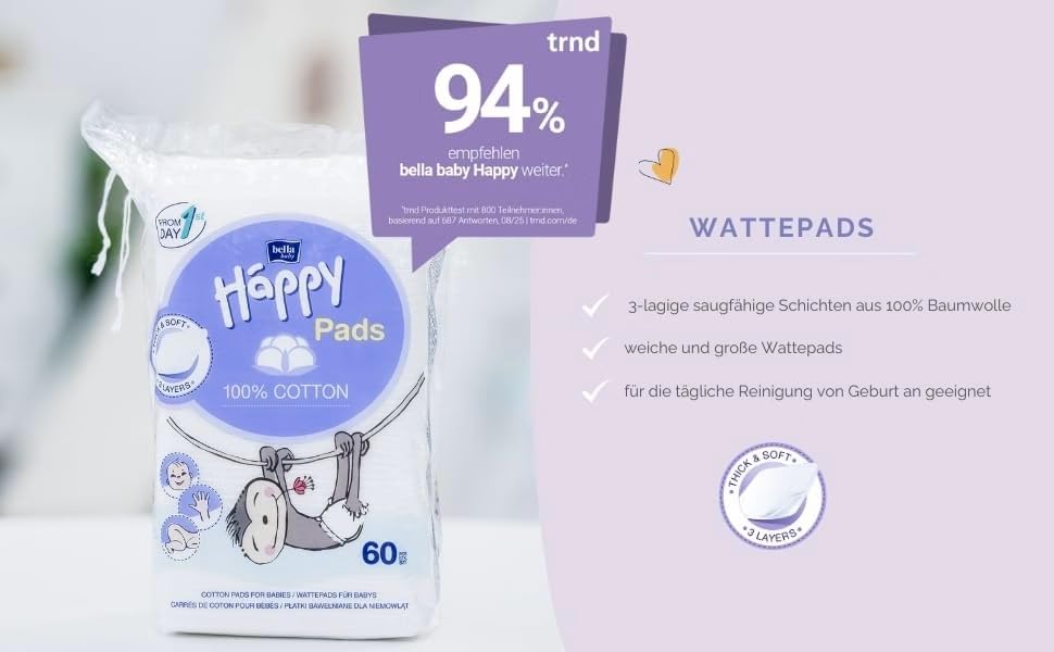 bella-baby-happy-wattepads-4x60-baumwolle-9x11cm image 7