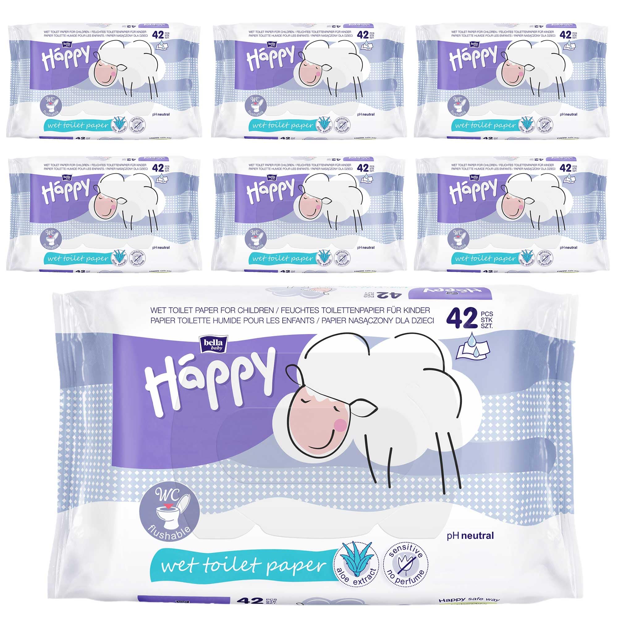 bella-baby-happy-sensitive-feuchtes-toilettenpapier-7x42-t-cher-aloe-vera image 1