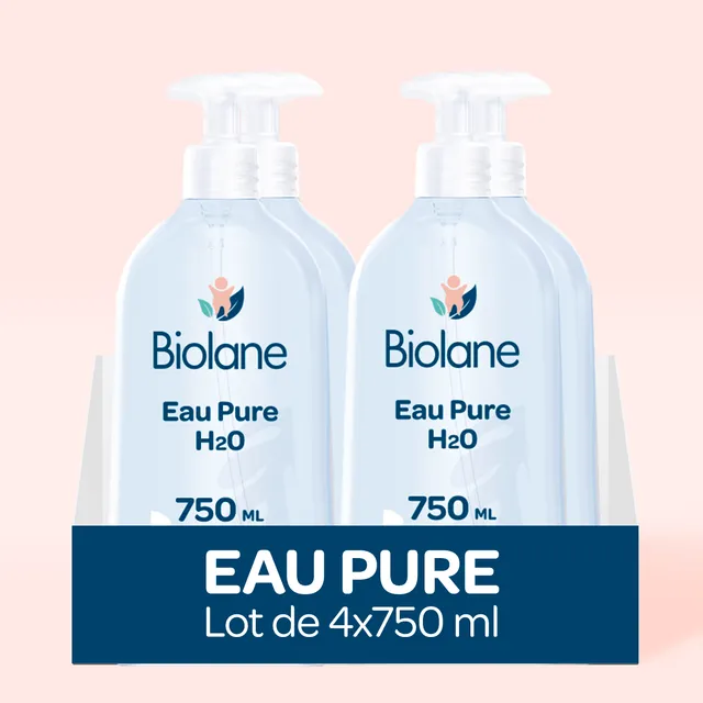 biolane-eau-pure-h2o-reinigungswasser-4er-set-babypflege image 1