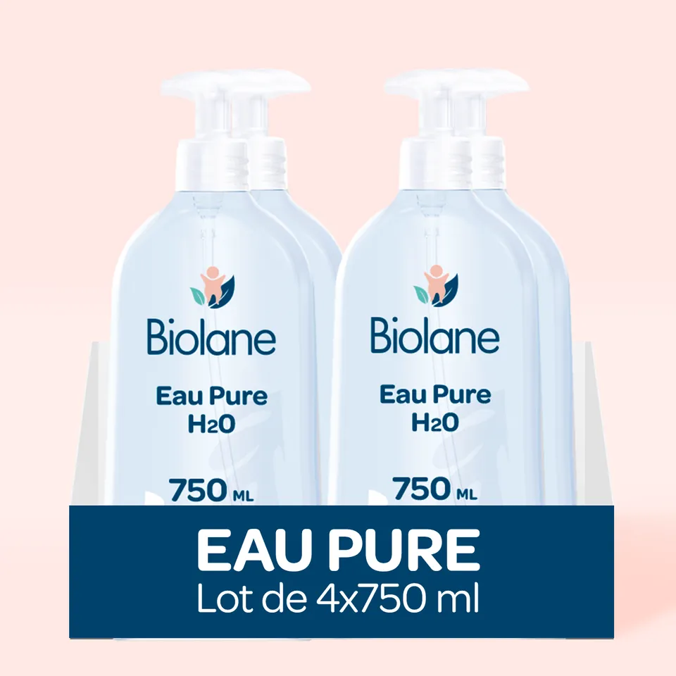 biolane-eau-pure-h2o-reinigungswasser-4er-set-babypflege image 1