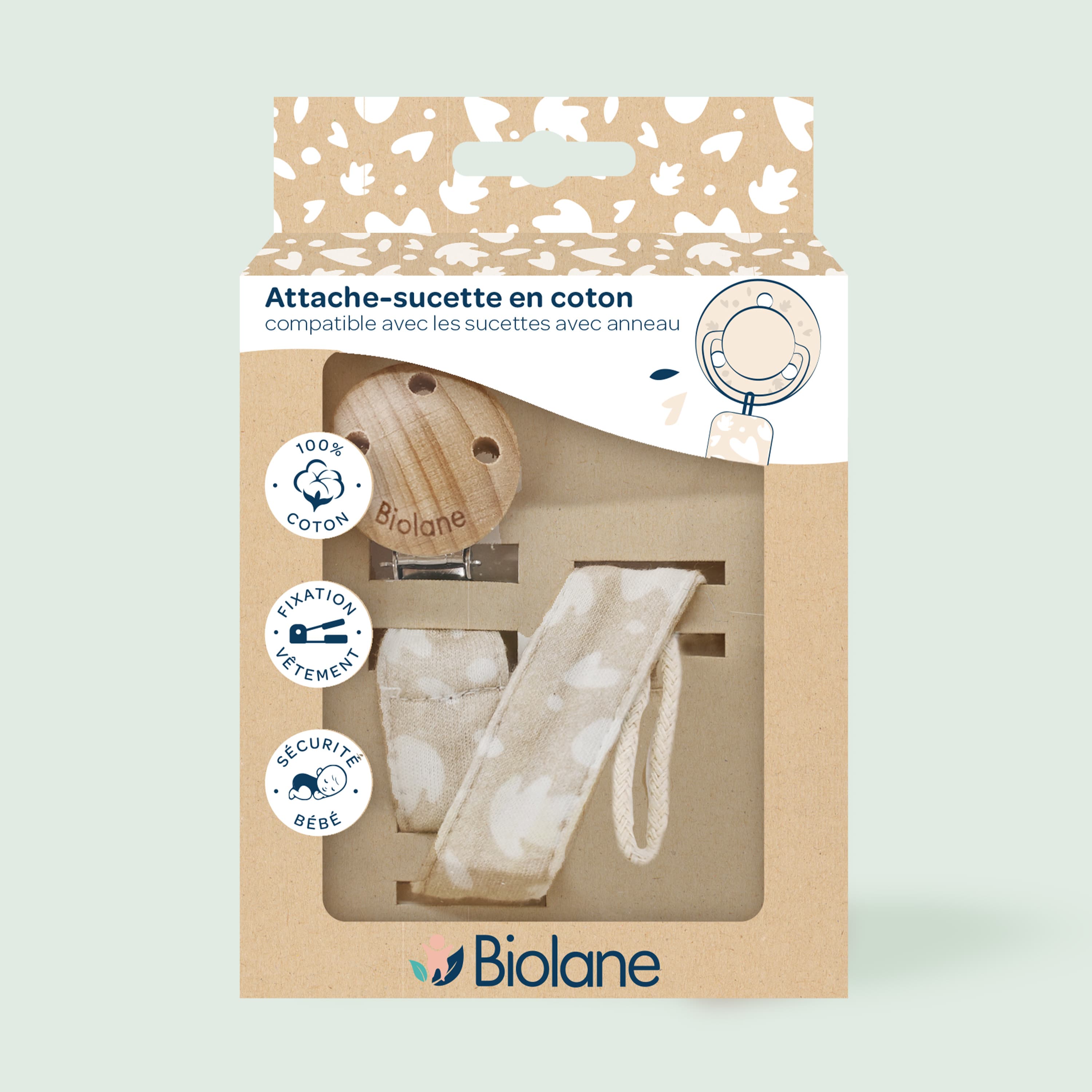 biolane-schnullerkette-anatomisch-beige-schnullerband image 6