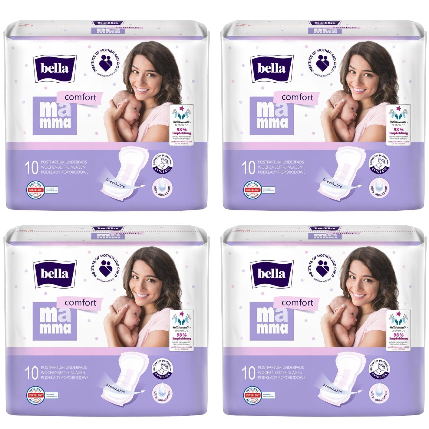 bella-mamma-comfort-wochenbett-einlagen-40-st-ck-saugstark image 1