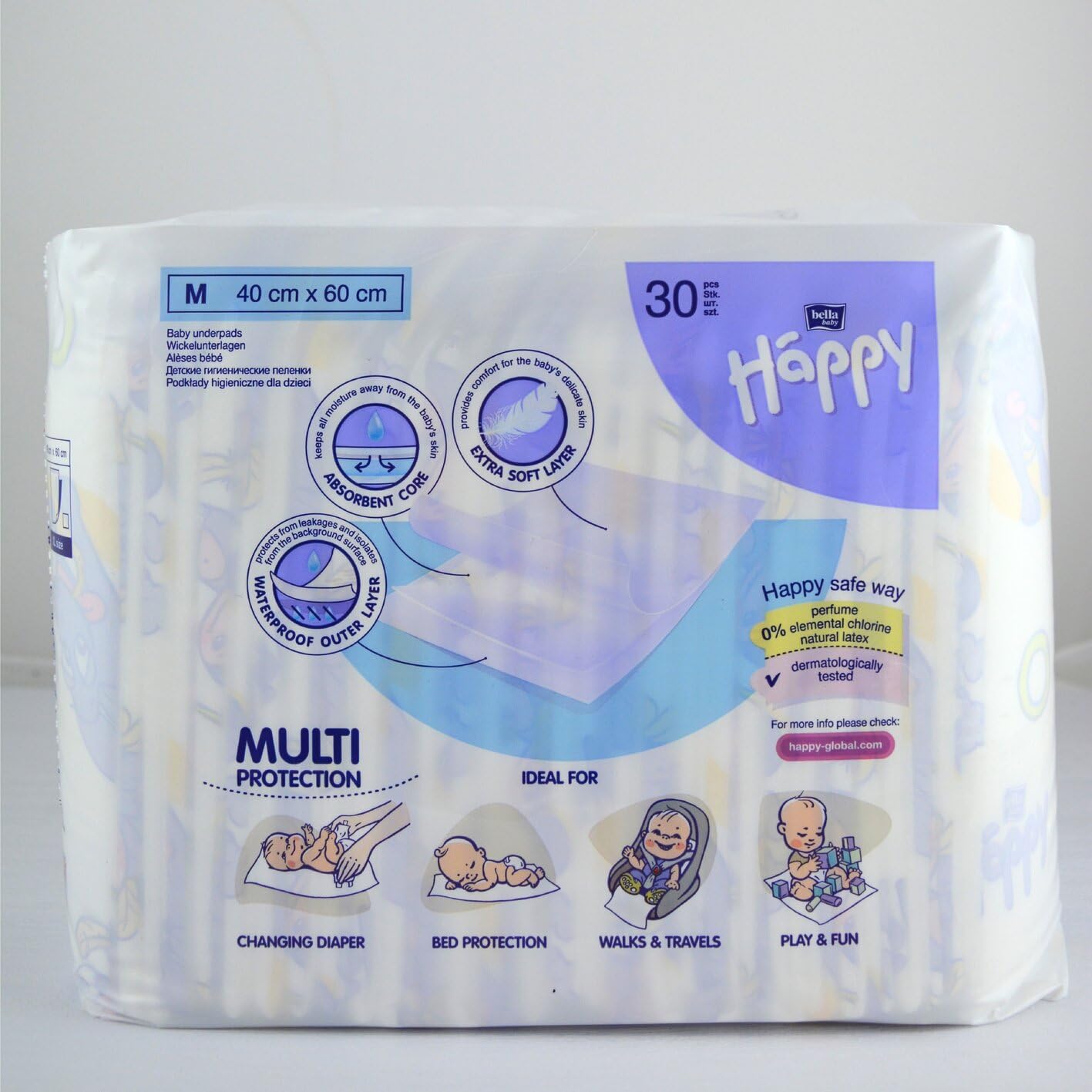 bella-baby-happy-wickelunterlagen-40x60-cm-60-st-ck-wasserdicht image 2