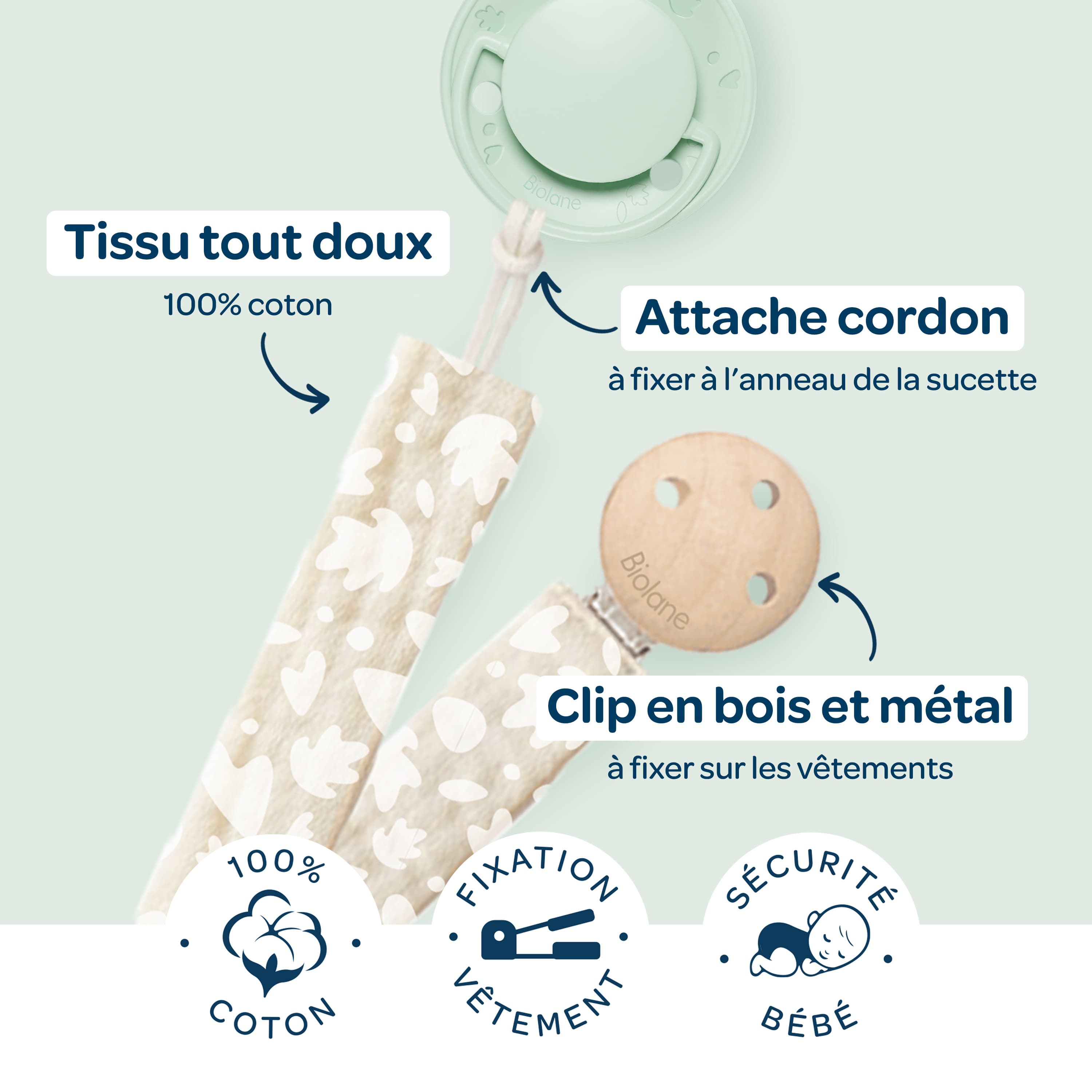 biolane-schnullerkette-anatomisch-beige-schnullerband image 7