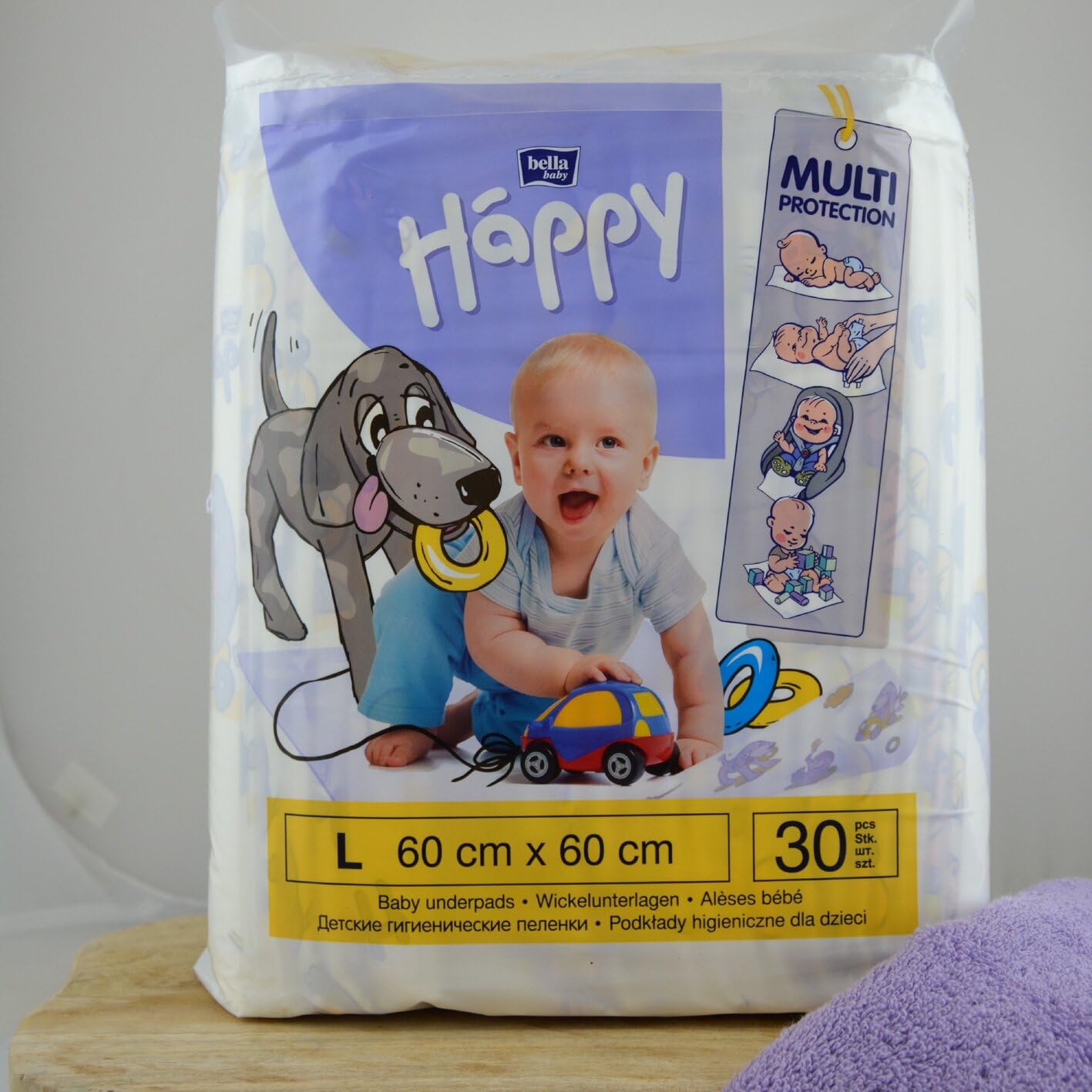 bella-baby-happy-wickelunterlagen-60x60-cm-60-st-ck-wasserdicht image 3