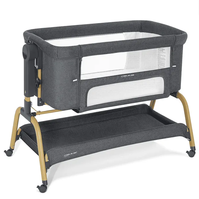 angelbliss-baby-bassinets-bn03-beistellbett-dunkelgrau-3in1 image 1