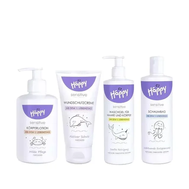 bella-baby-happy-sensitive-pflegeset-4-teilig-neugeborene-vegan image 1