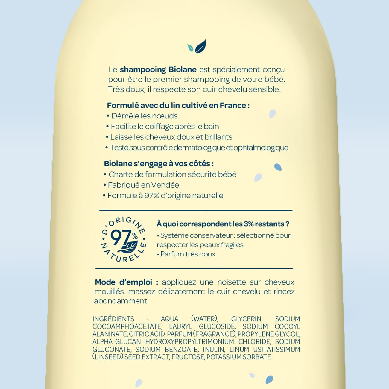 biolane-shampooing-doux-babyshampoo-350-ml-lein-mild image 2