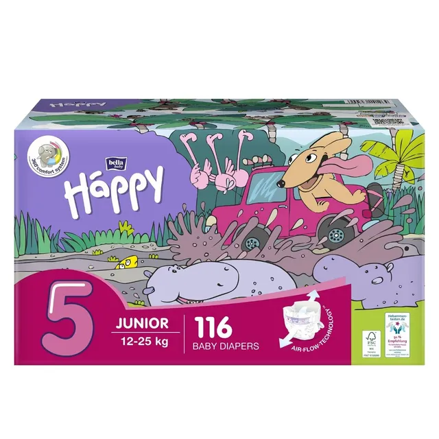 bella-baby-happy-windeln-gr-2-mini-3-6-kg-156-stk-happy-box image 1