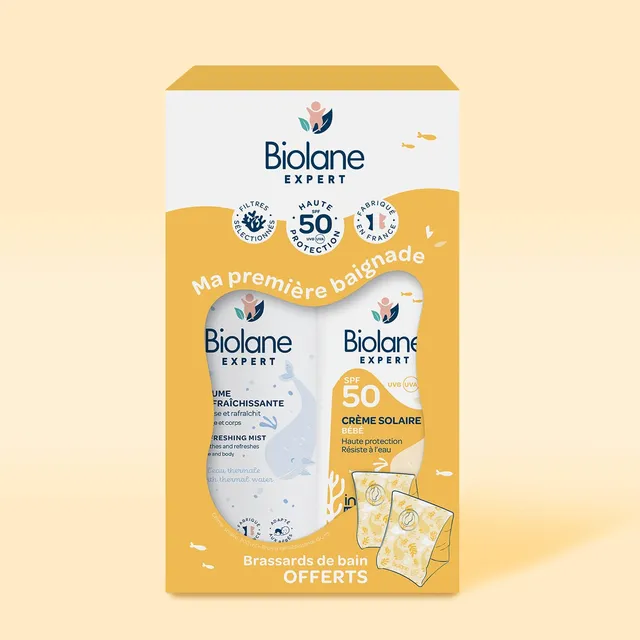 biolane-les-coffrets-erste-bad-expert-sonnenset-creme-spray-schwimmfl-gel image 1