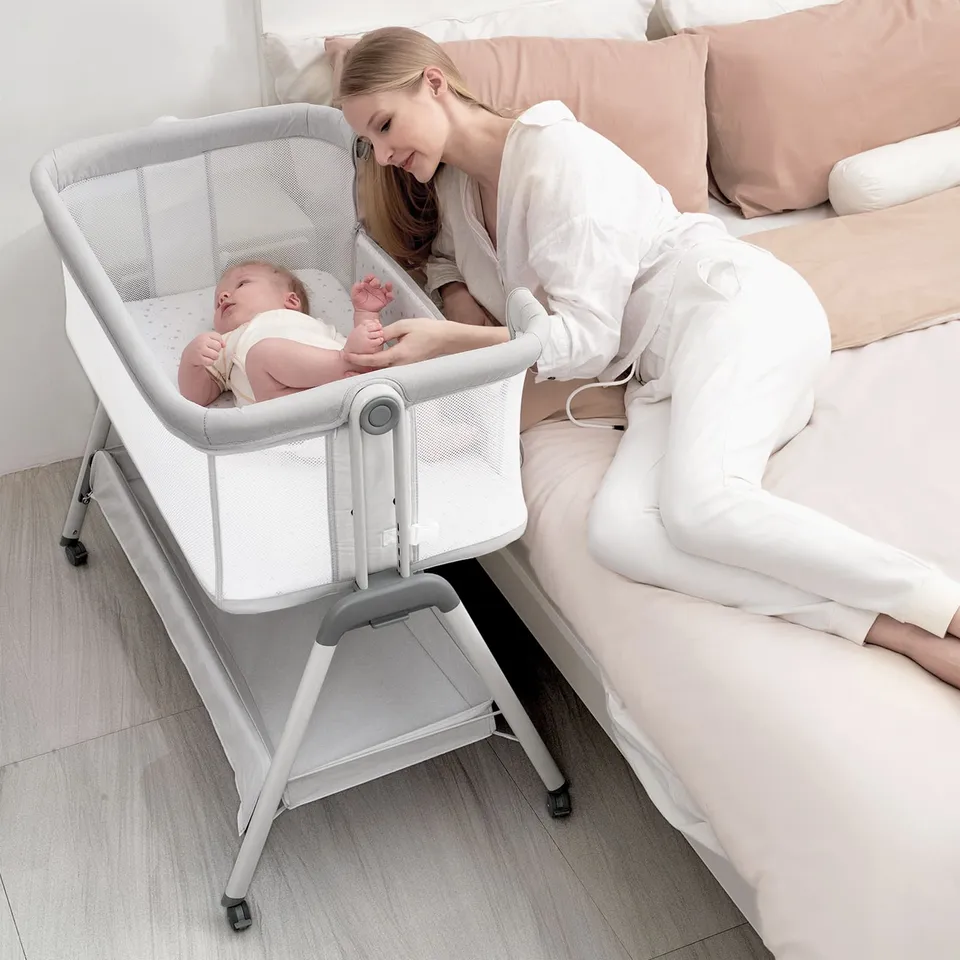 angelbliss-bn02-beistellbett-hellgrau-h-henverstellbar-mit-matratze image 1