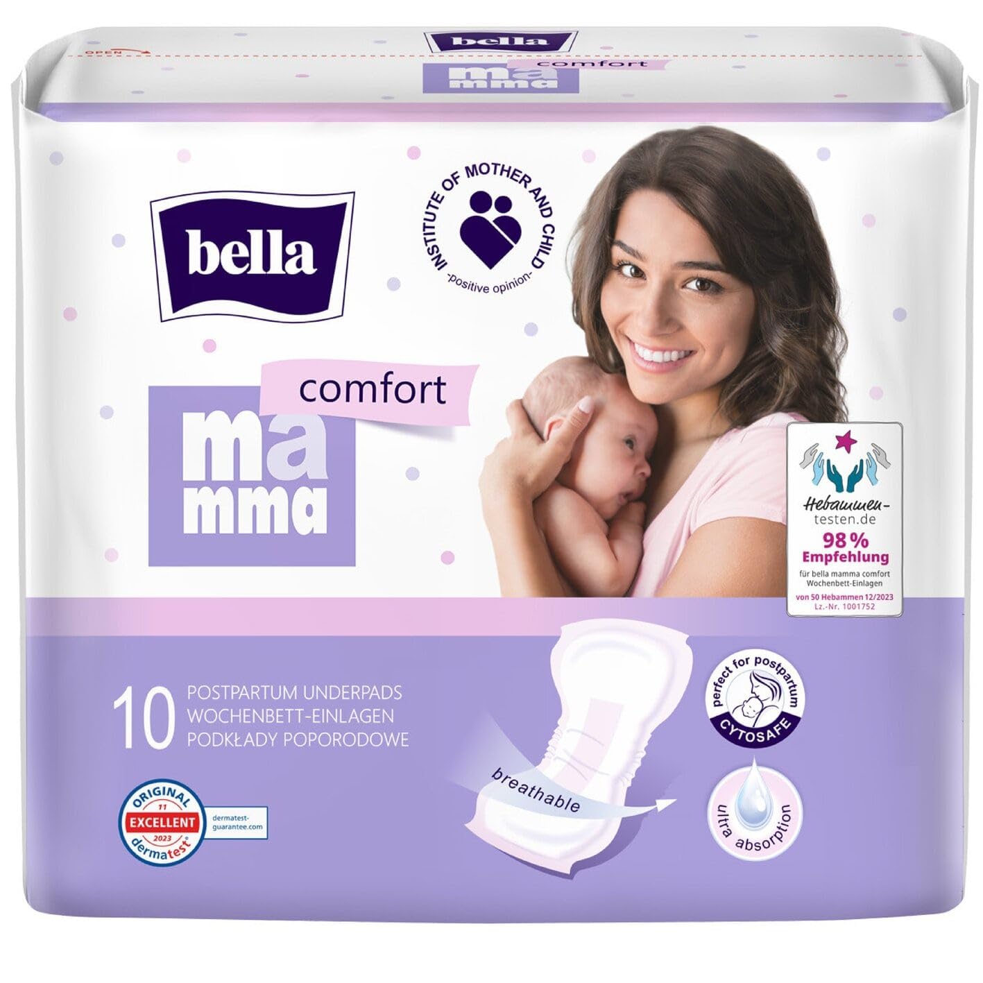bella-mamma-comfort-wochenbett-einlagen-40-st-ck-saugstark image 2