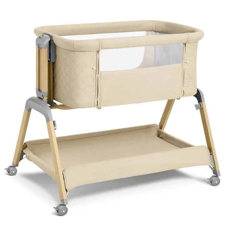 angelbliss-baby-bassinets-bn08-beistellbett-beige-3in1 image 1