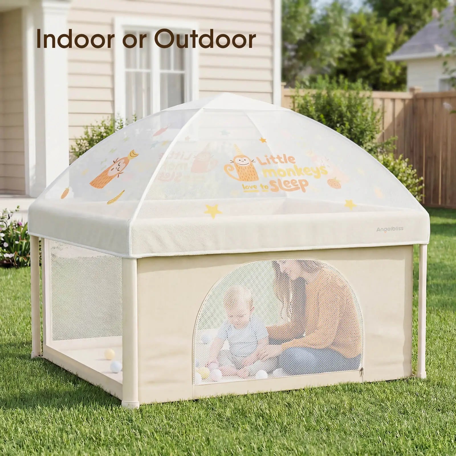 angelbliss-baby-playpen-bp05-laufstall-faltbar-mit-sonnendach image 6