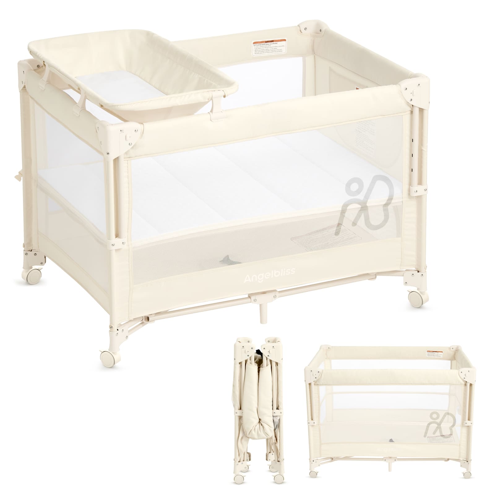 angelbliss-baby-bassinets-bn11-beistellbett-schwarz-mit-wickeltisch image 7