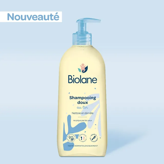 biolane-shampooing-doux-babyshampoo-350-ml-lein-mild image 1
