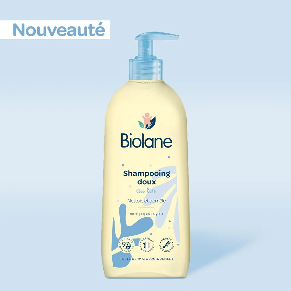 biolane-shampooing-doux-babyshampoo-350-ml-lein-mild image 1