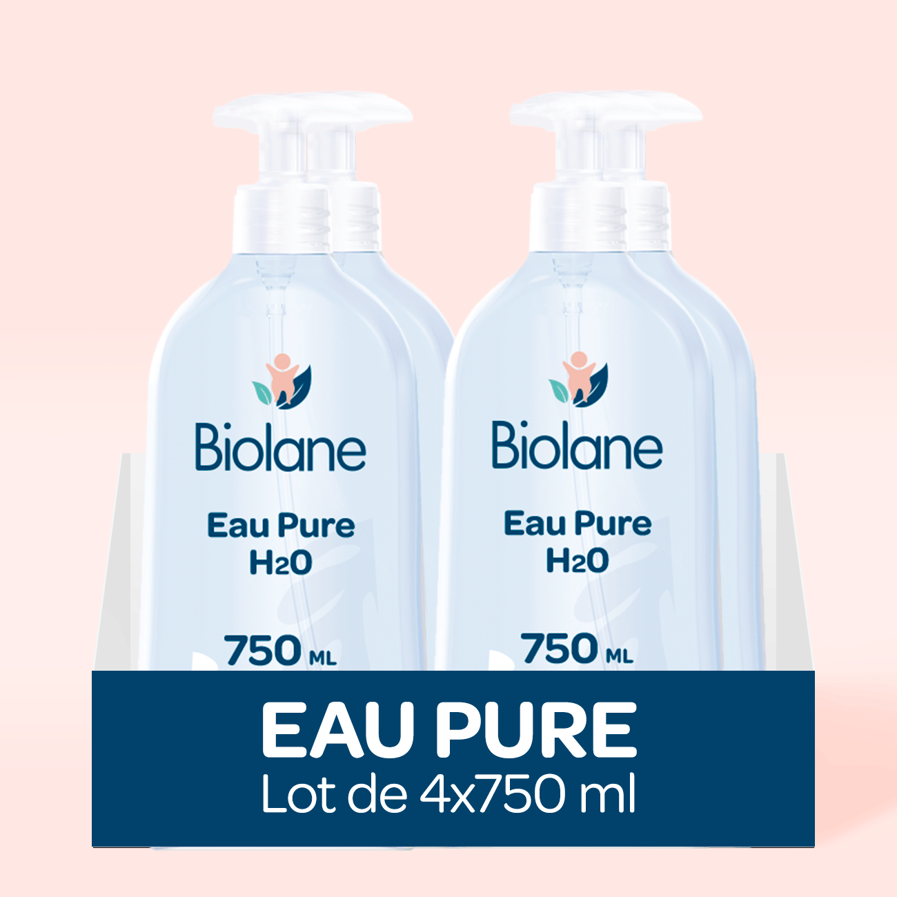 biolane-eau-pure-h2o-reinigungswasser-4er-set-babypflege image 1