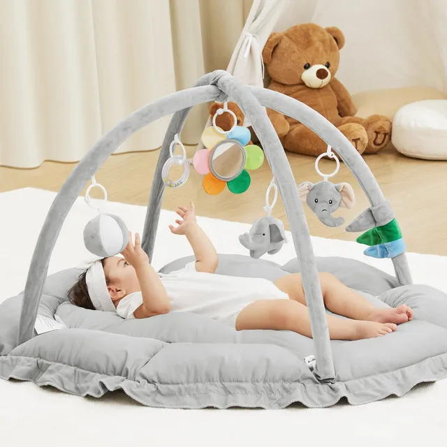 angelbliss-baby-play-mat-bg01-spielmatte-grau-5in1 image 1