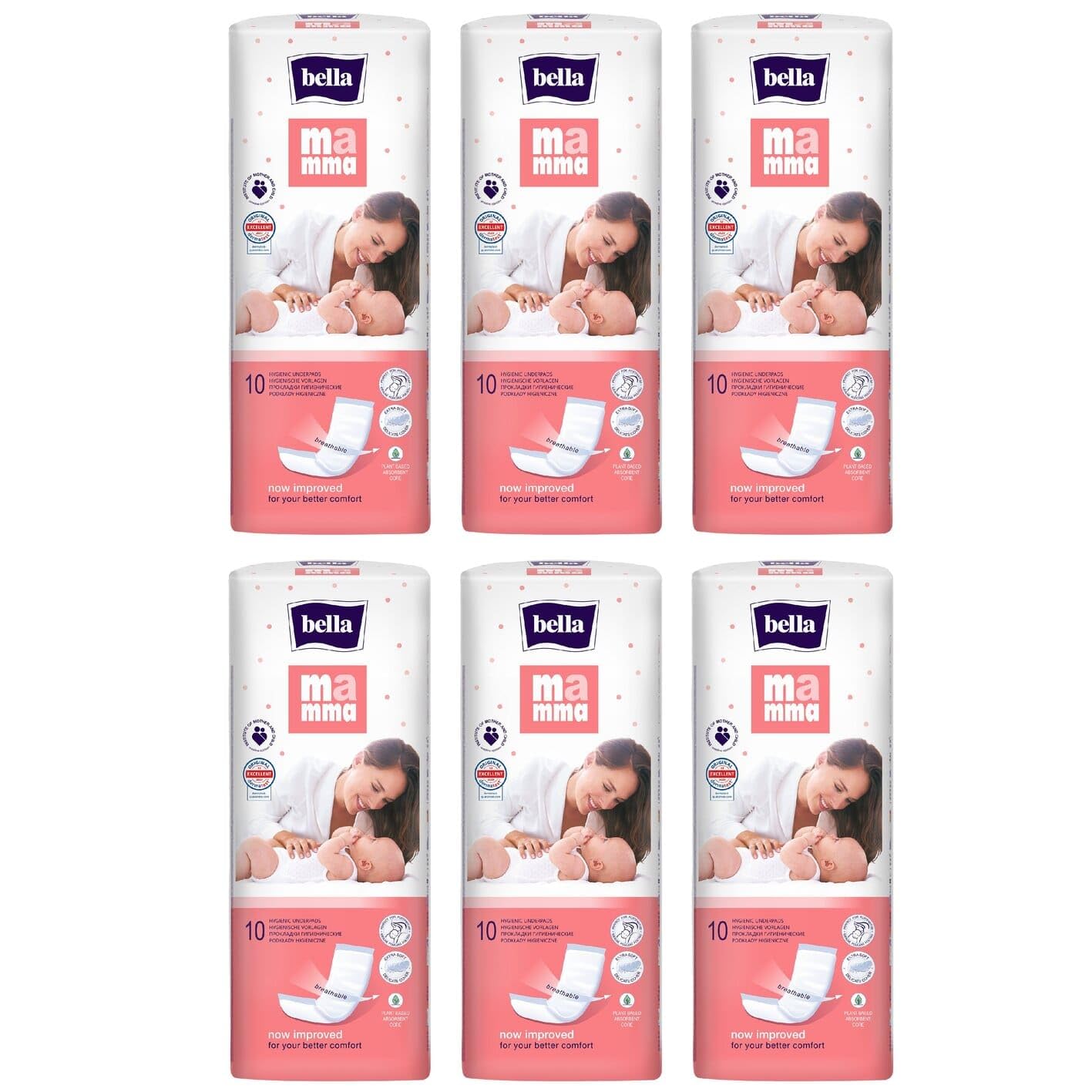 bella-mamma-vlieswindeln-wochenbett-vorlagen-60-st-ck-weich image 1
