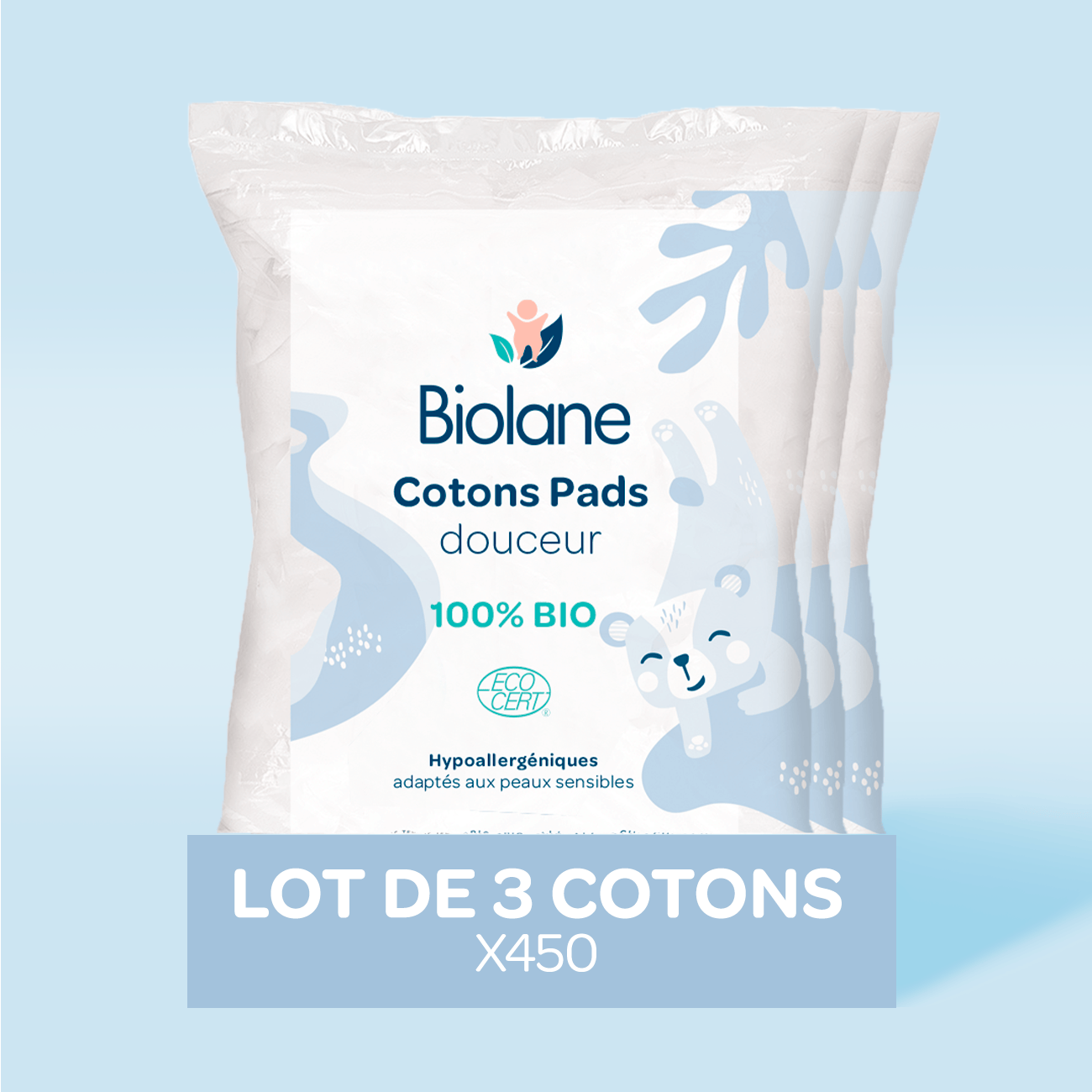 biolane-wattepads-bio-3x150-wickel-toilette-sensibel image 1