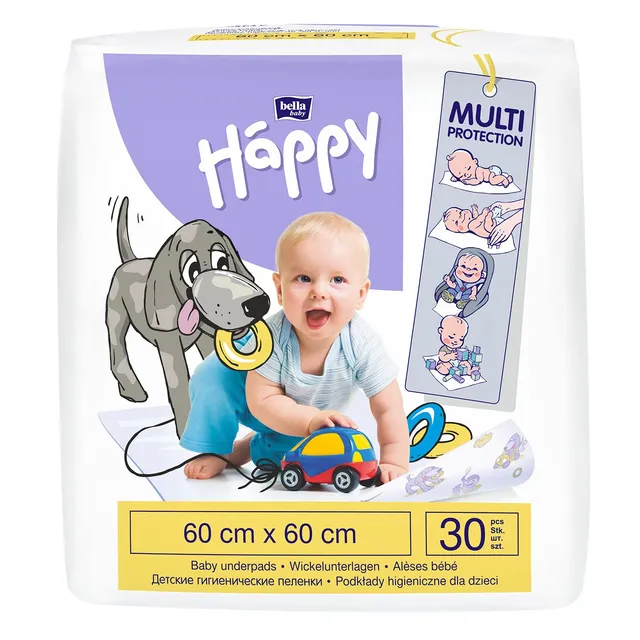 bella-baby-happy-wickelunterlagen-60x60-cm-60-st-ck-wasserdicht image 1