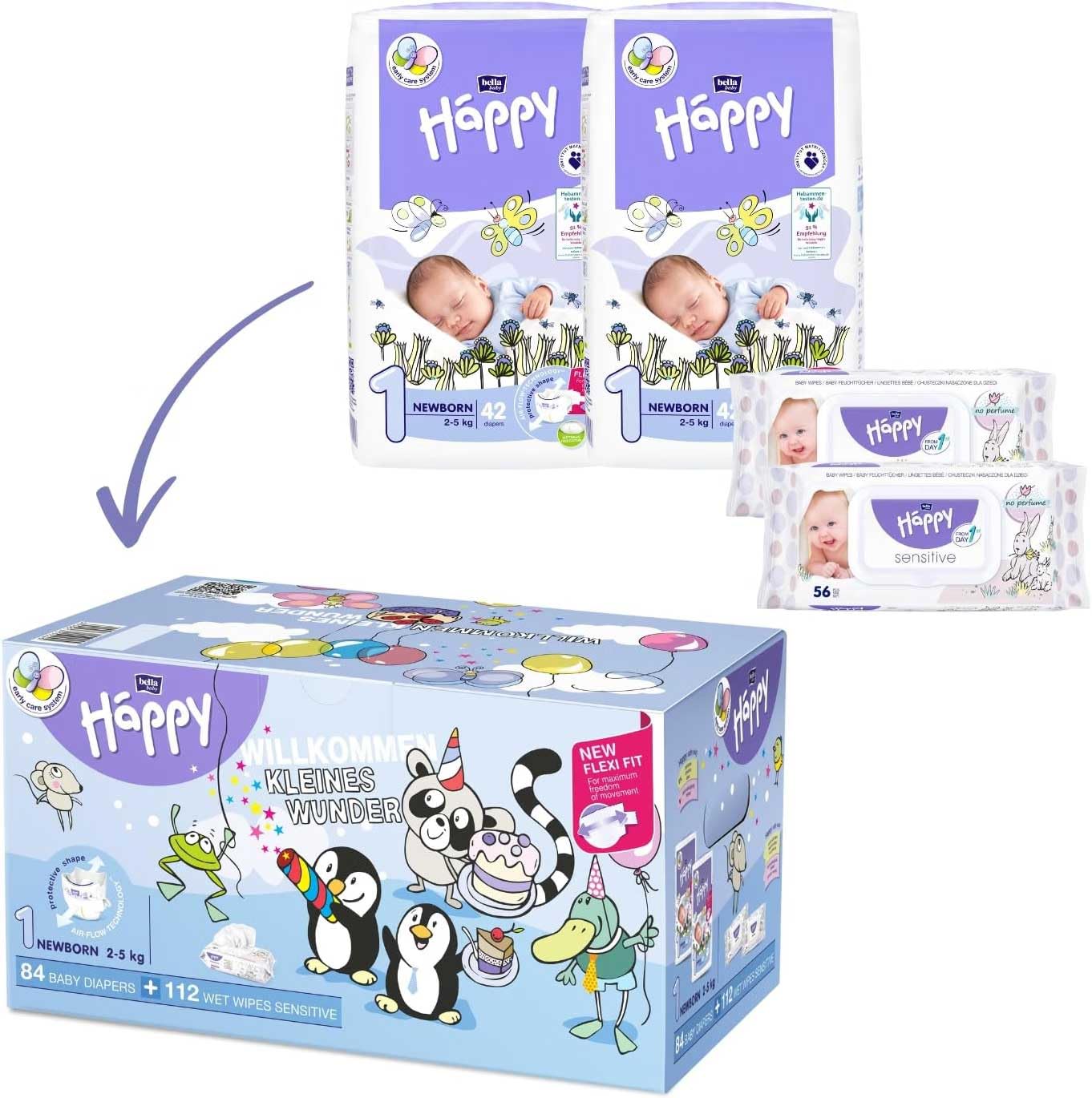 bella-baby-happy-windeln-gr-1-2-5kg-84st-t-cher image 3