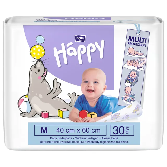 bella-baby-happy-wickelunterlagen-40x60-einweg-60-st-ck-wasserdicht image 1