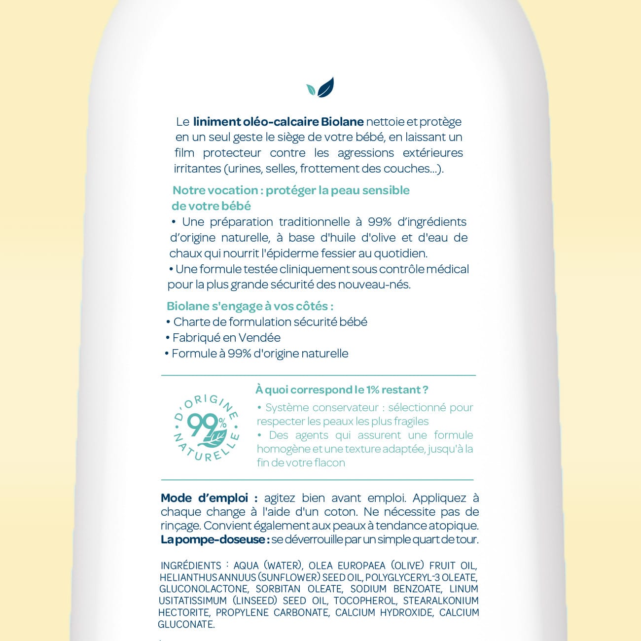 biolane-liniment-ol-o-calcaire-babypflege-700-ml-olive image 2