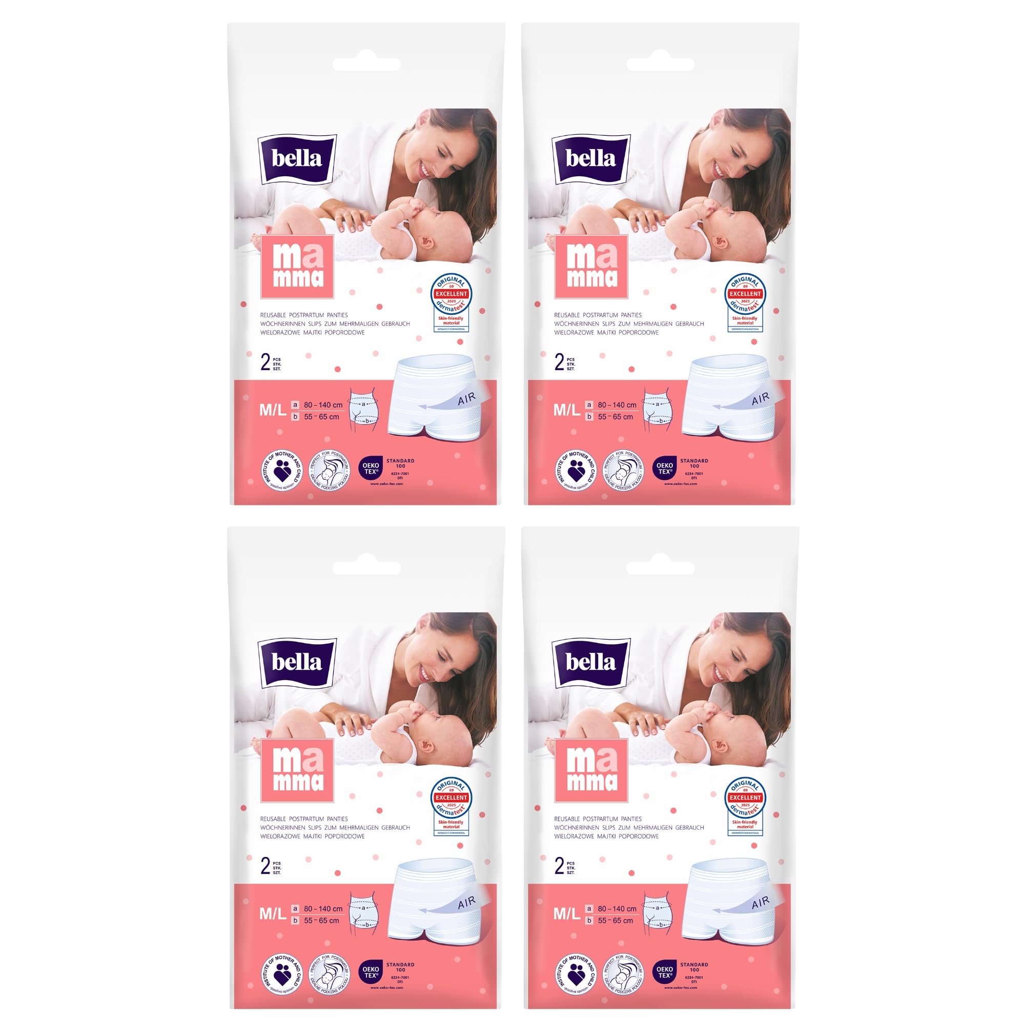 bella-baby-happy-f-r-m-tter-wochenbett-netzhose-xl-8-st-ck-waschbar image 3