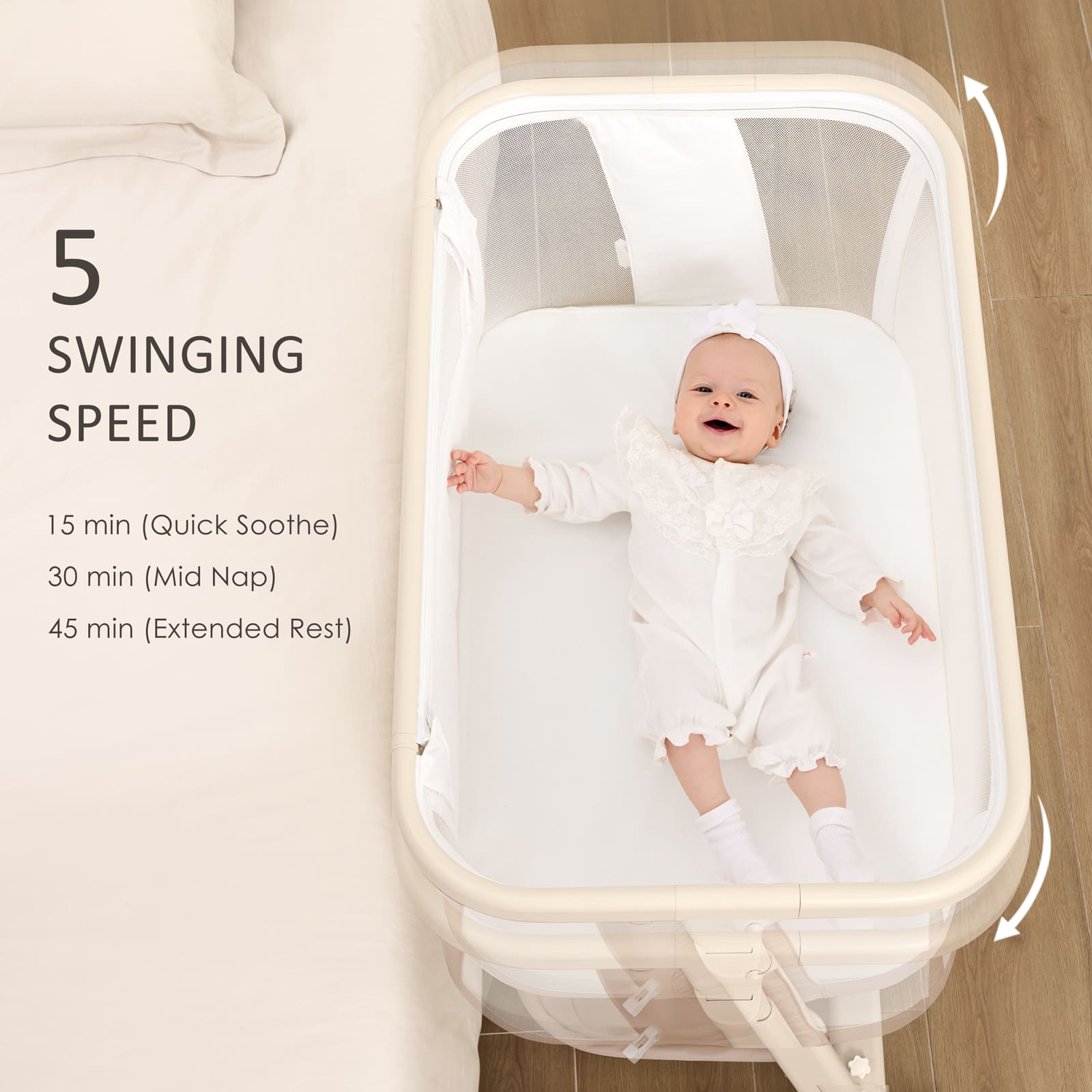 angelbliss-baby-bassinets-bn13-beistellbett-khaki-elektrisch-schaukelnd image 7